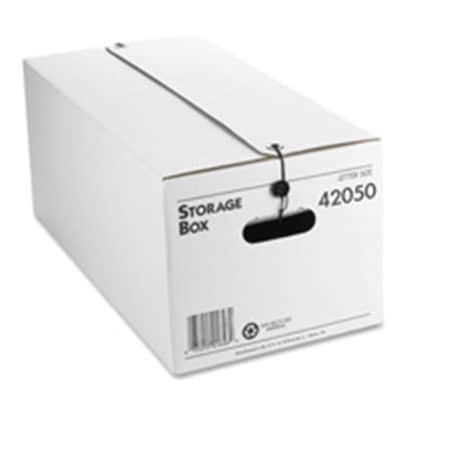 Business Source BSN42050 Storage Boxes- Letter- 12in.x24in.x10-.25in.- 12-CT- White